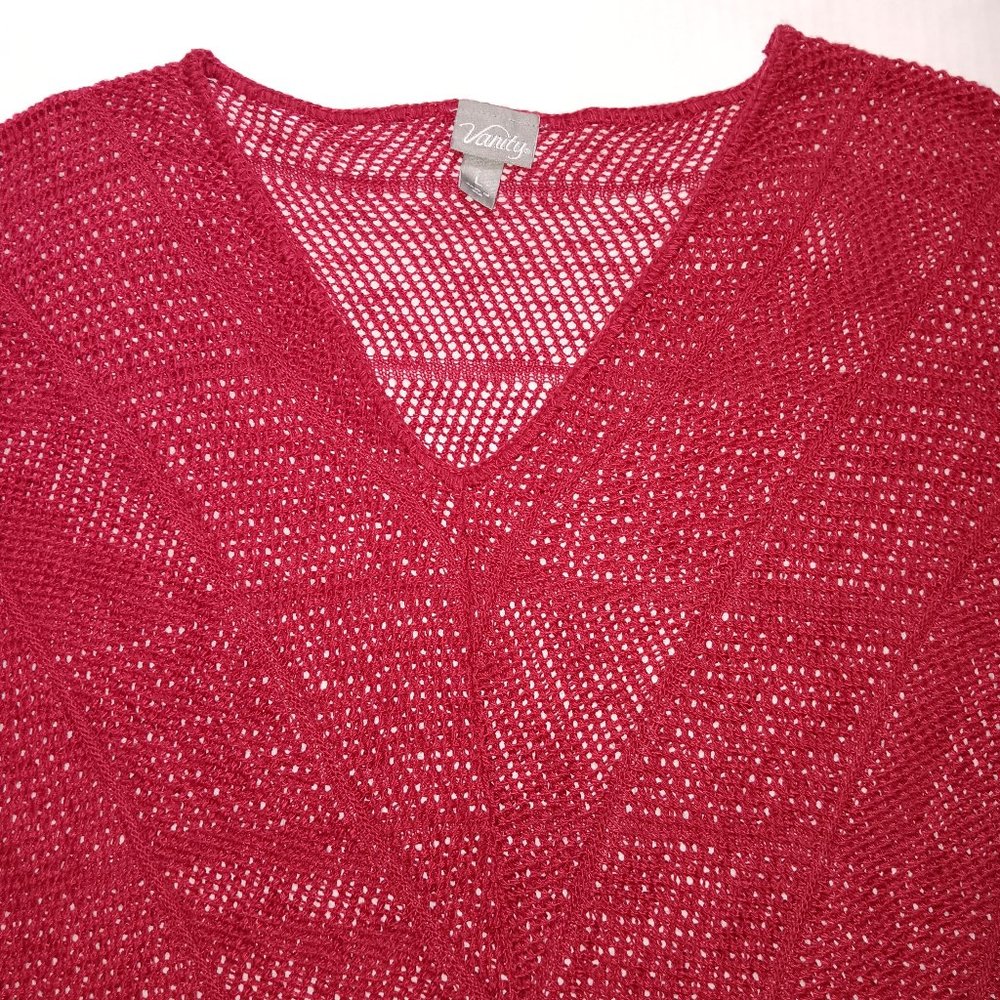 VANITY OPEN KNIT TOP